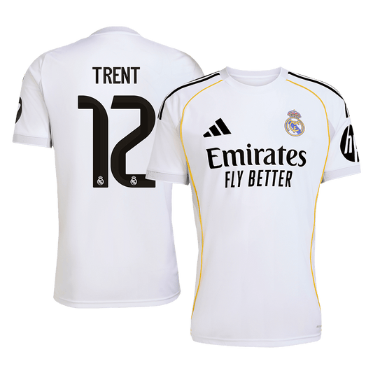 Camiseta Trent #12 Real Madrid 2025/26 Primera Equipación Hombre - Versión Hincha