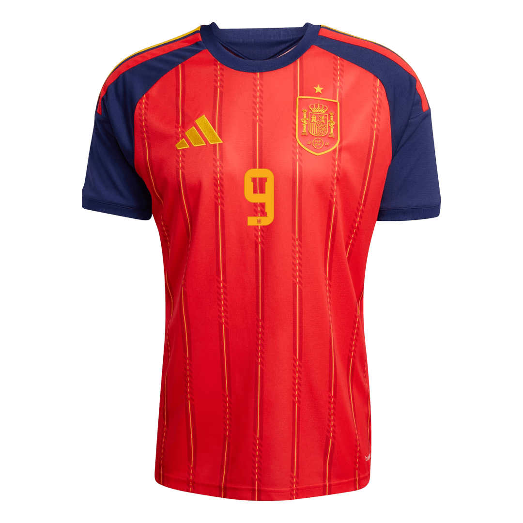Camiseta Gavi #9 España 2026 Primera Equipación Copa del Mundo - Versión Hincha (Calidad Premium)