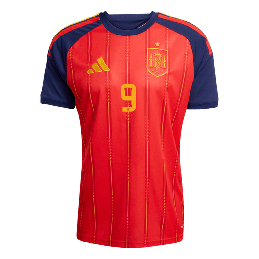 Camiseta Gavi #9 España 2026 Primera Equipación Copa del Mundo - Versión Hincha (Calidad Premium)