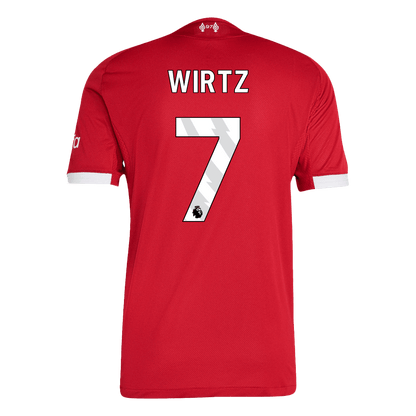 Camiseta Auténtica Wirtz #7 Liverpool 2025/26 Primera Equipación - Versión Jugador