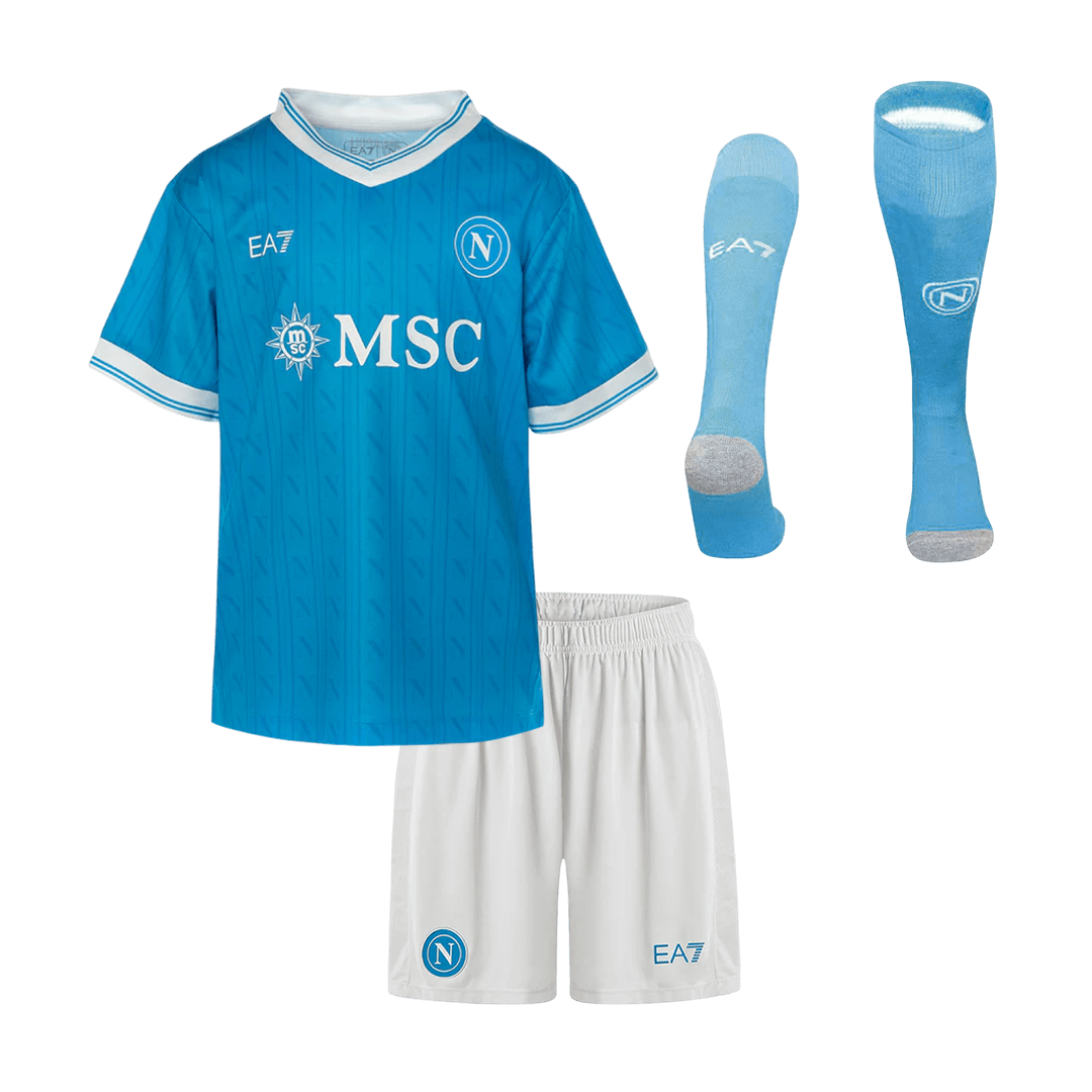 Conjunto Infantil Completo Napoli 2025/26 Primera Equipación