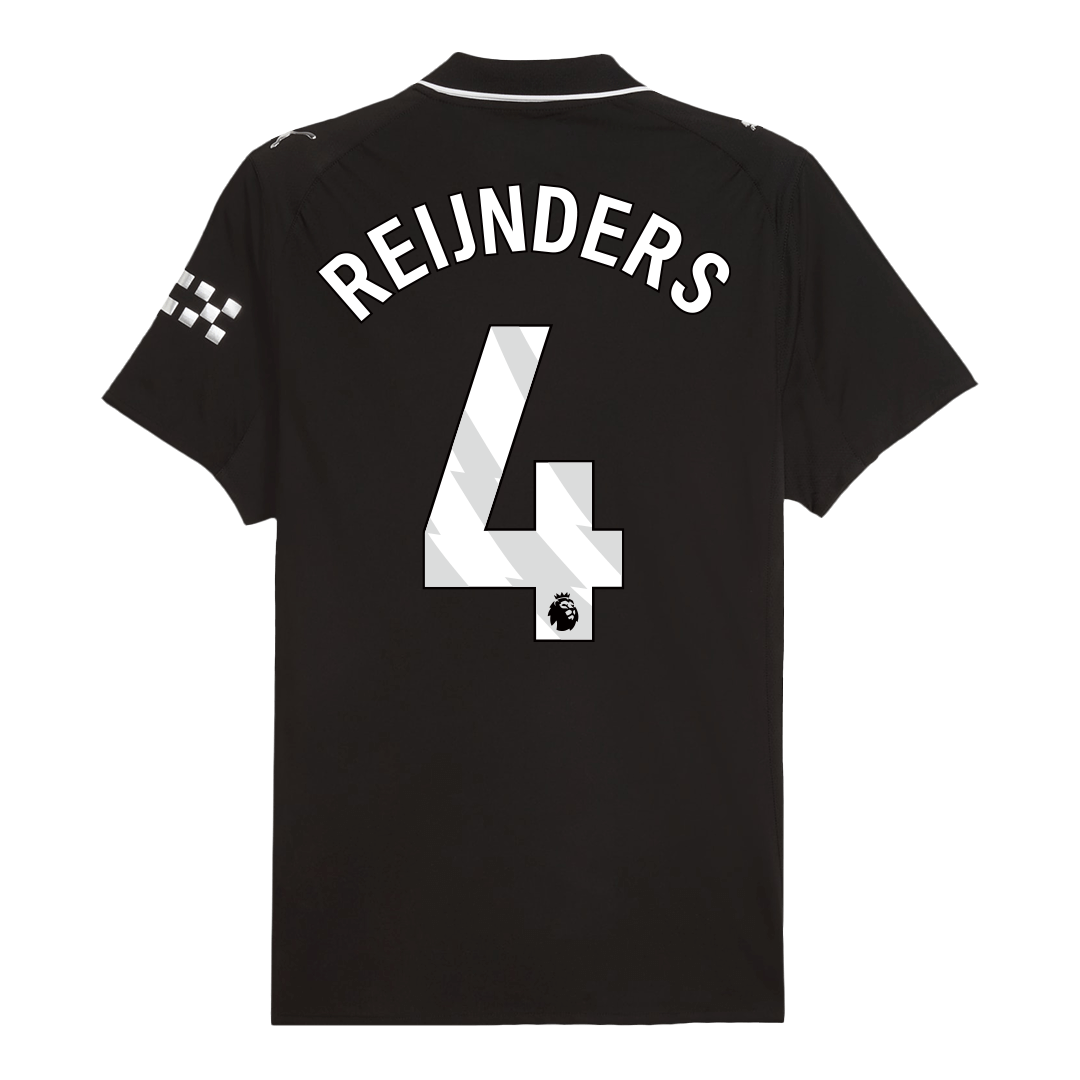 Camiseta Auténtica Reijnders #4 Manchester City 2025/26 Segunda Equipación - Versión Jugador - Vista 3