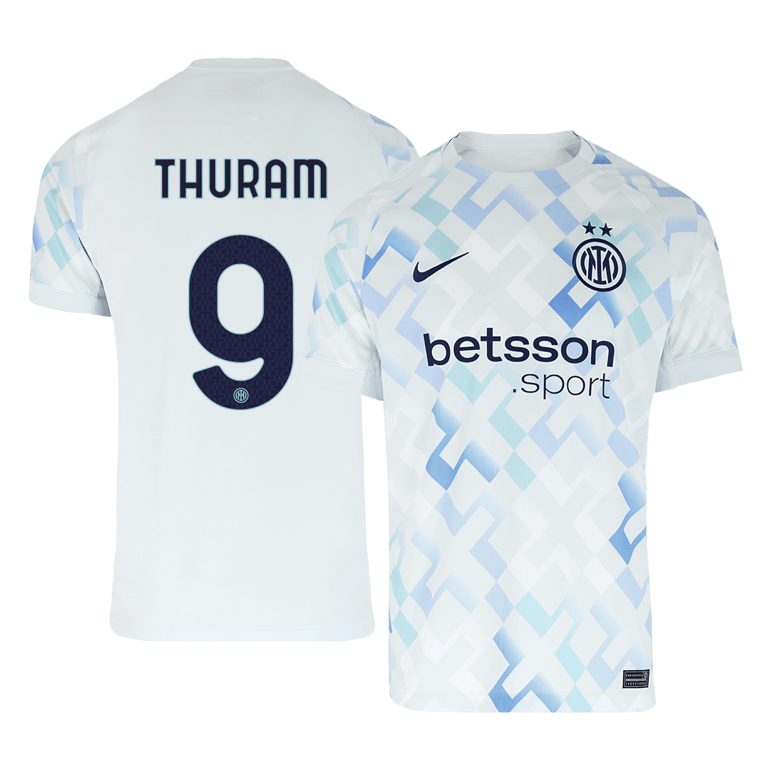 Camiseta Thuram #9 Inter Milan 2025/26 Segunda Equipación - Versión Hincha