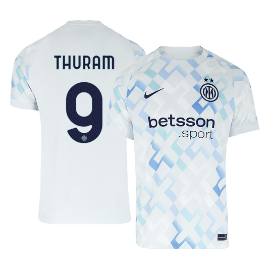Camiseta Thuram #9 Inter Milan 2025/26 Segunda Equipación - Versión Hincha