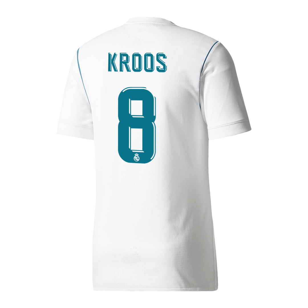Camiseta Retro 2017/18 Kroos #8 Real Madrid Primera Equipación