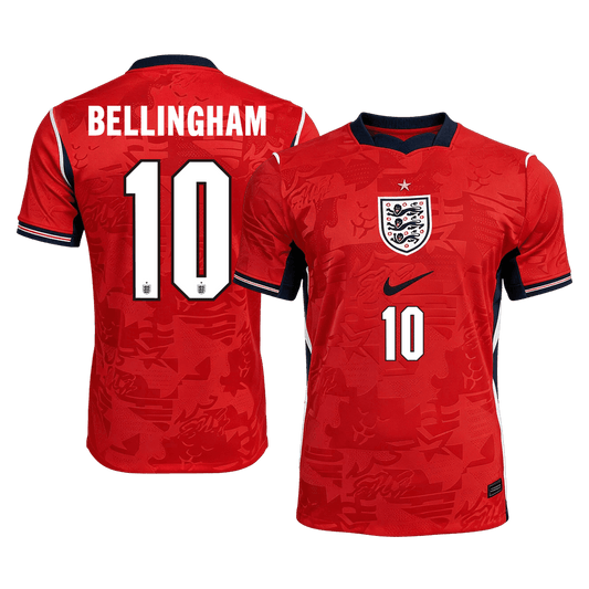 Camiseta Bellingham #10 Inglaterra 2026 Segunda Equipación Copa del Mundo - Versión Hincha