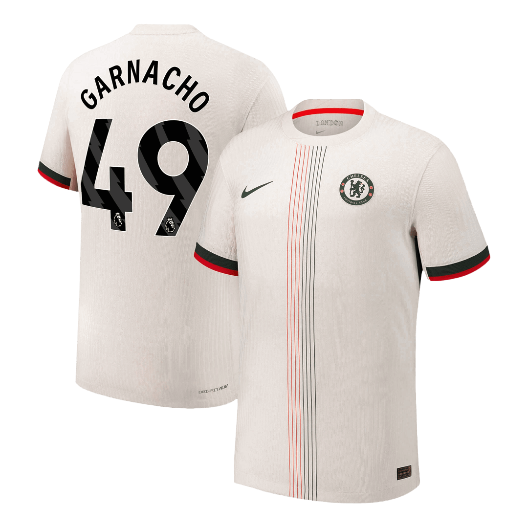 Camiseta Auténtica Garnacho #49 Chelsea 2025/26 Segunda Equipación - Versión Jugador