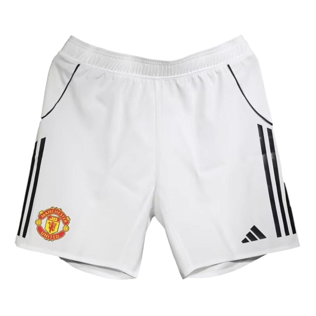 Pantalón Corto Auténtica Manchester United 2025/26 Primera Equipación - Versión Jugador