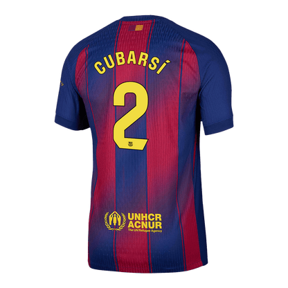 Camiseta Auténtica Cubarsí #2 Barcelona 2025/26 Primera Equipación - Versión Jugador - imagen 13