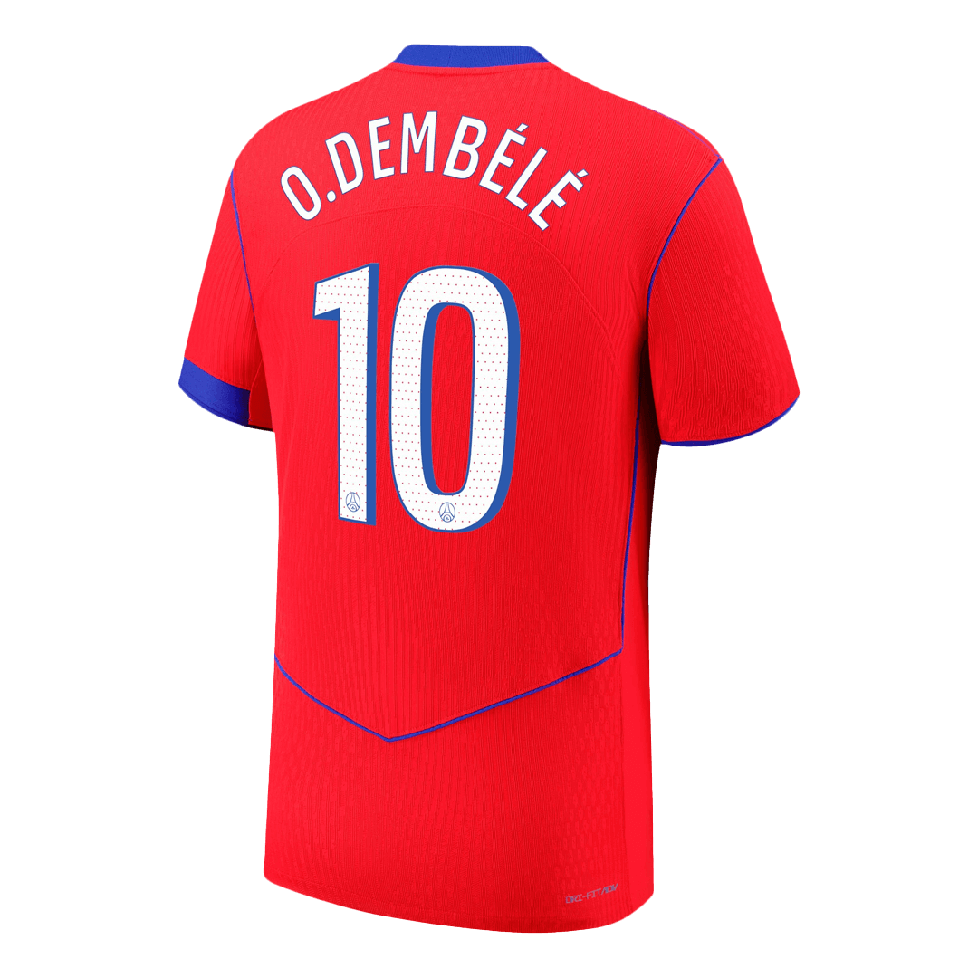 Camiseta Auténtica O. Dembélé #10 PSG 2025/26 Tercera Equipación - Versión Jugador