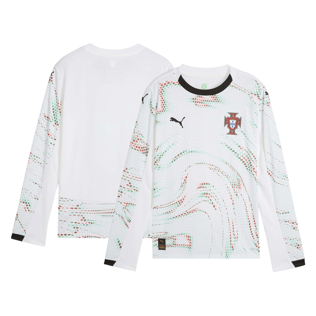 Camiseta Manga Larga Portugal 2025 Segunda Equipación Hombre - Versión Hincha