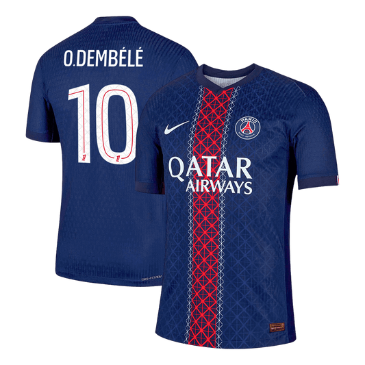 Camiseta Auténtica O. Dembélé #10 PSG 2025/26 Primera Equipación - Versión Jugador