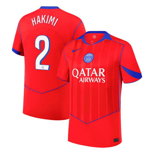 Camiseta Hakimi #2 PSG 2025/26 Tercera Equipación - Versión Hincha