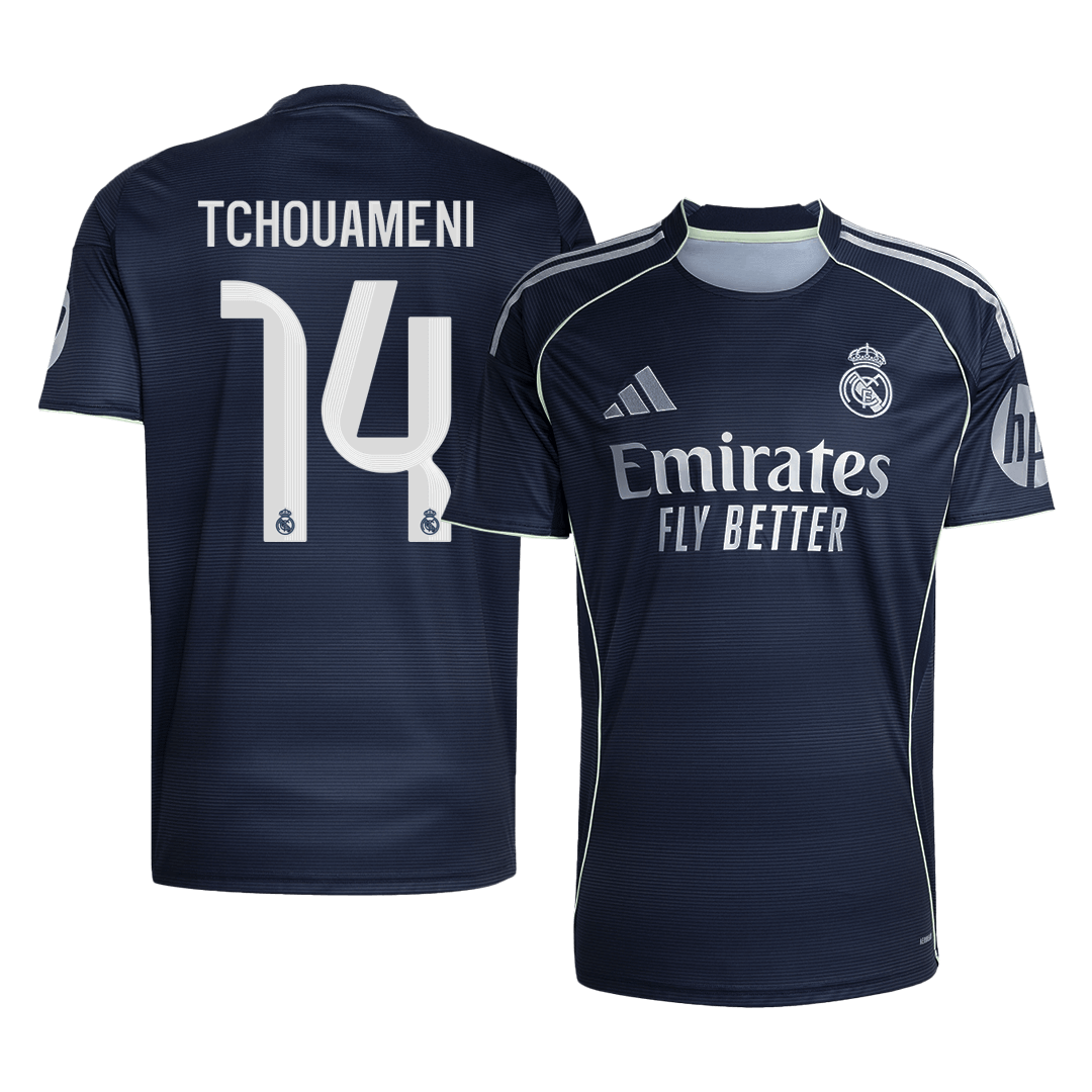 Camiseta Tchouameni #14 Real Madrid 2025/26 Segunda Equipación - Versión Hincha (Calidad Premium)