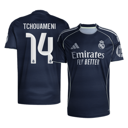 Camiseta Tchouameni #14 Real Madrid 2025/26 Segunda Equipación - Versión Hincha (Calidad Premium)