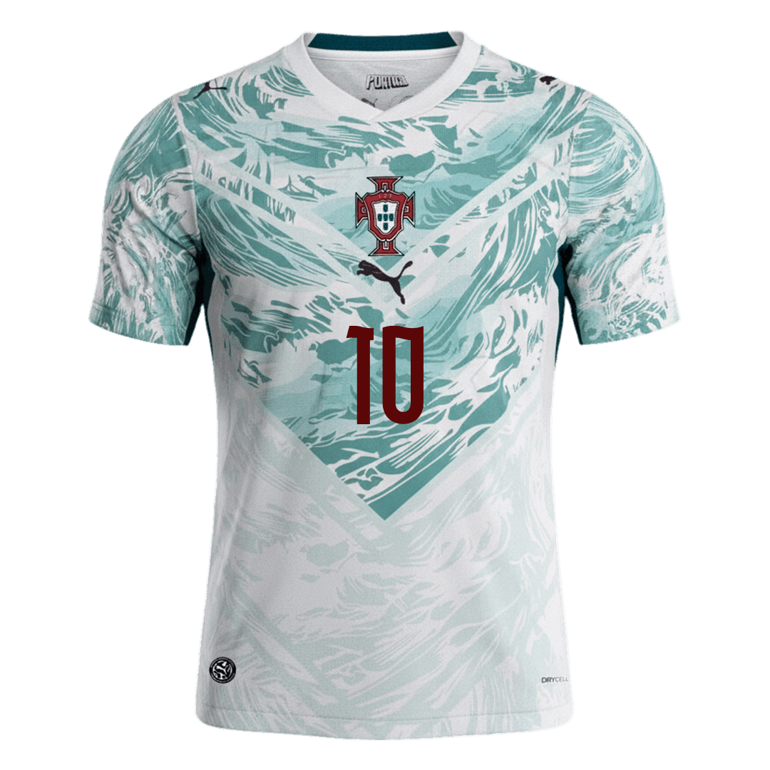 Camiseta Bernardo #10 Portugal 2026 Segunda Equipación Copa del Mundo - Versión Hincha