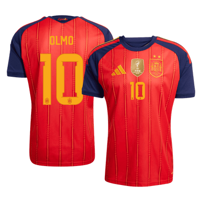 Camiseta OLMO #10 Spain 2026 Primera Equipación Copa del Mundo - Versión Hincha