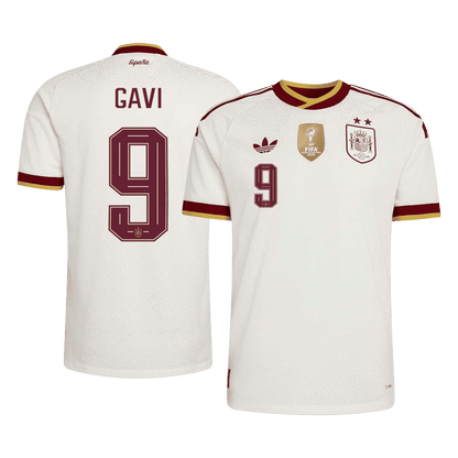 Camiseta Auténtica GAVI #9 Spain 2026 Segunda Equipación Copa del Mundo -Versión Jugador