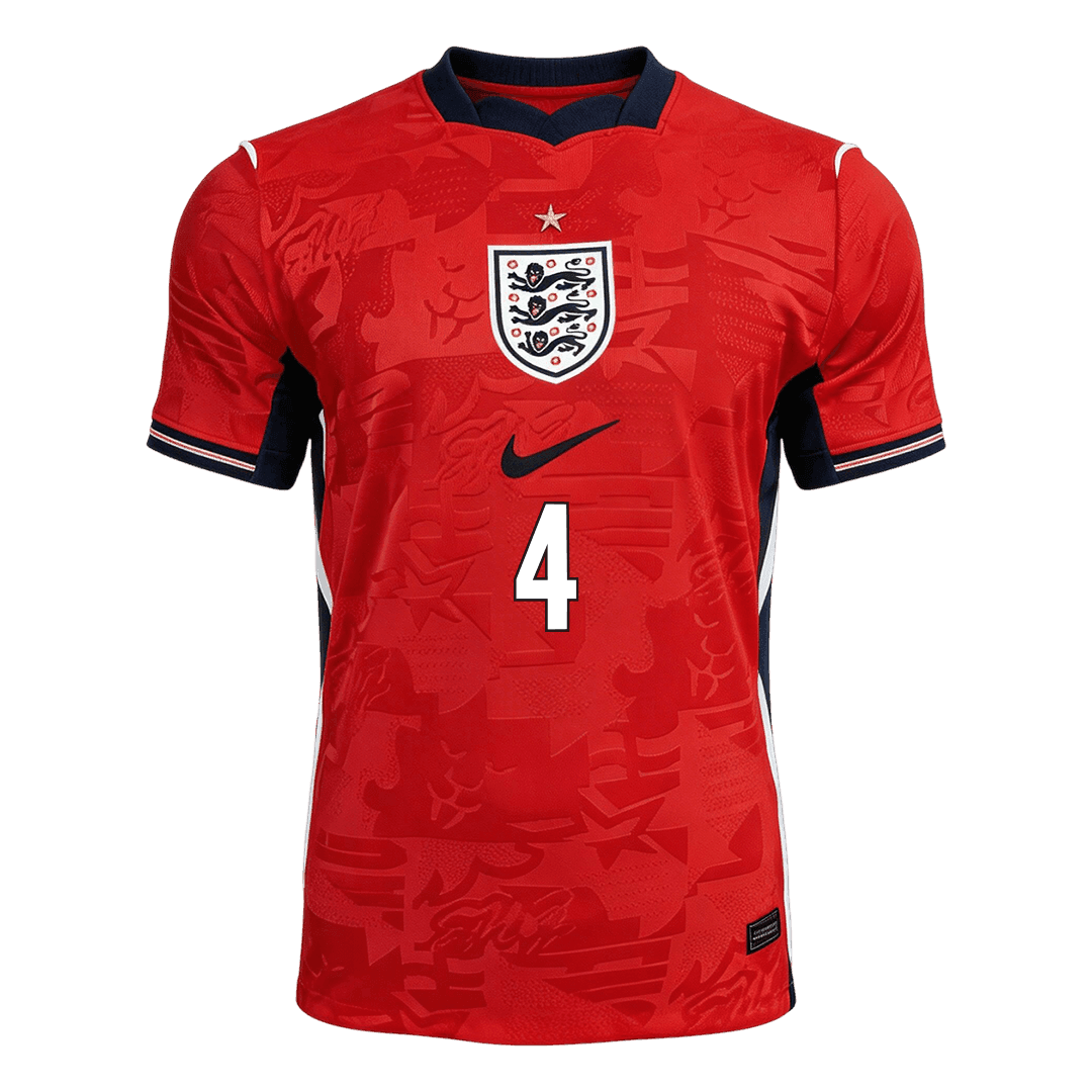 Camiseta Rice #4 Inglaterra 2026 Segunda Equipación Copa del Mundo - Versión Hincha - Vista 6