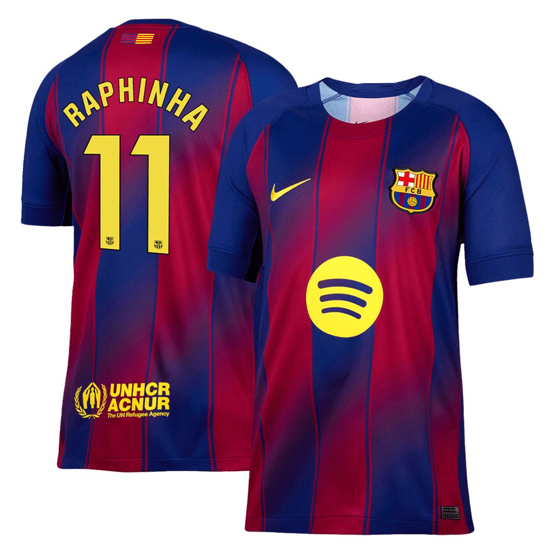 Camiseta Raphinha #11 Barcelona 2025/26 Primera Equipación - Versión Hincha