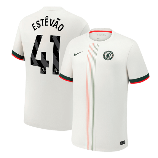 Camiseta Estêvão #41 Chelsea 2025/26 Segunda Equipación - Versión Hincha