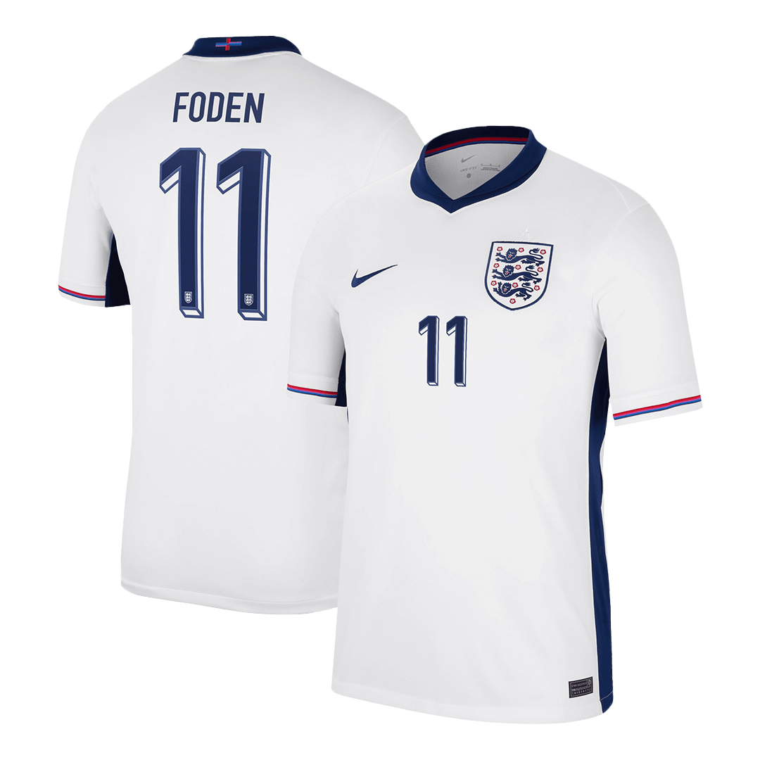 Camiseta Foden #11 Inglaterra Euro 2024 Primera Equipación Local Hombre - Versión Hincha