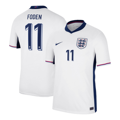 Camiseta Foden #11 Inglaterra Euro 2024 Primera Equipación Local Hombre - Versión Hincha