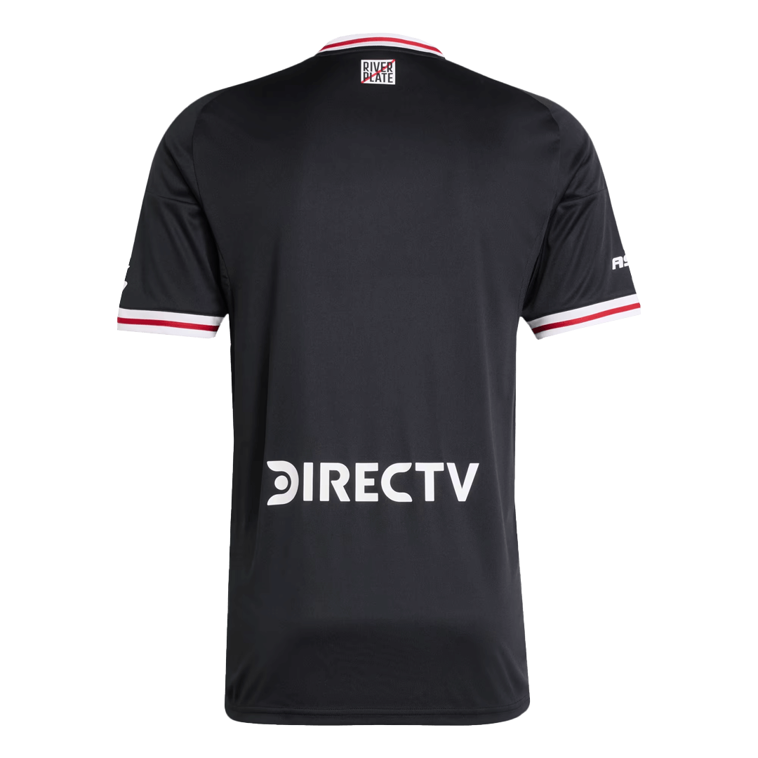 Camiseta de fútbol River Plate 25/26 visitante roja y negra - Vista 2