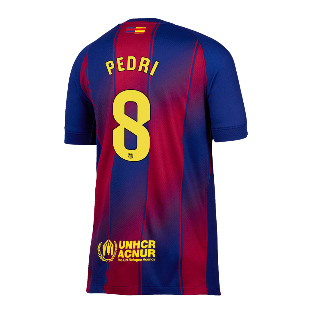 Camiseta Pedri #8 Barcelona 2025/26 Primera Equipación - Versión Hincha