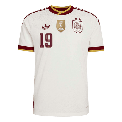 Camiseta Auténtica LAMINE YAMAL #19 Spain 2026 Segunda Equipación Copa del Mundo -Versión Jugador