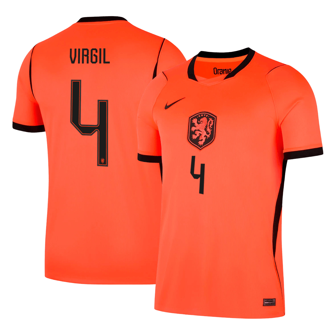Camiseta Virgil #4 Países Bajos 2026 Primera Equipación Copa del Mundo - Versión Hincha