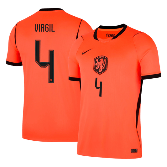 Camiseta Virgil #4 Países Bajos 2026 Primera Equipación Copa del Mundo - Versión Hincha
