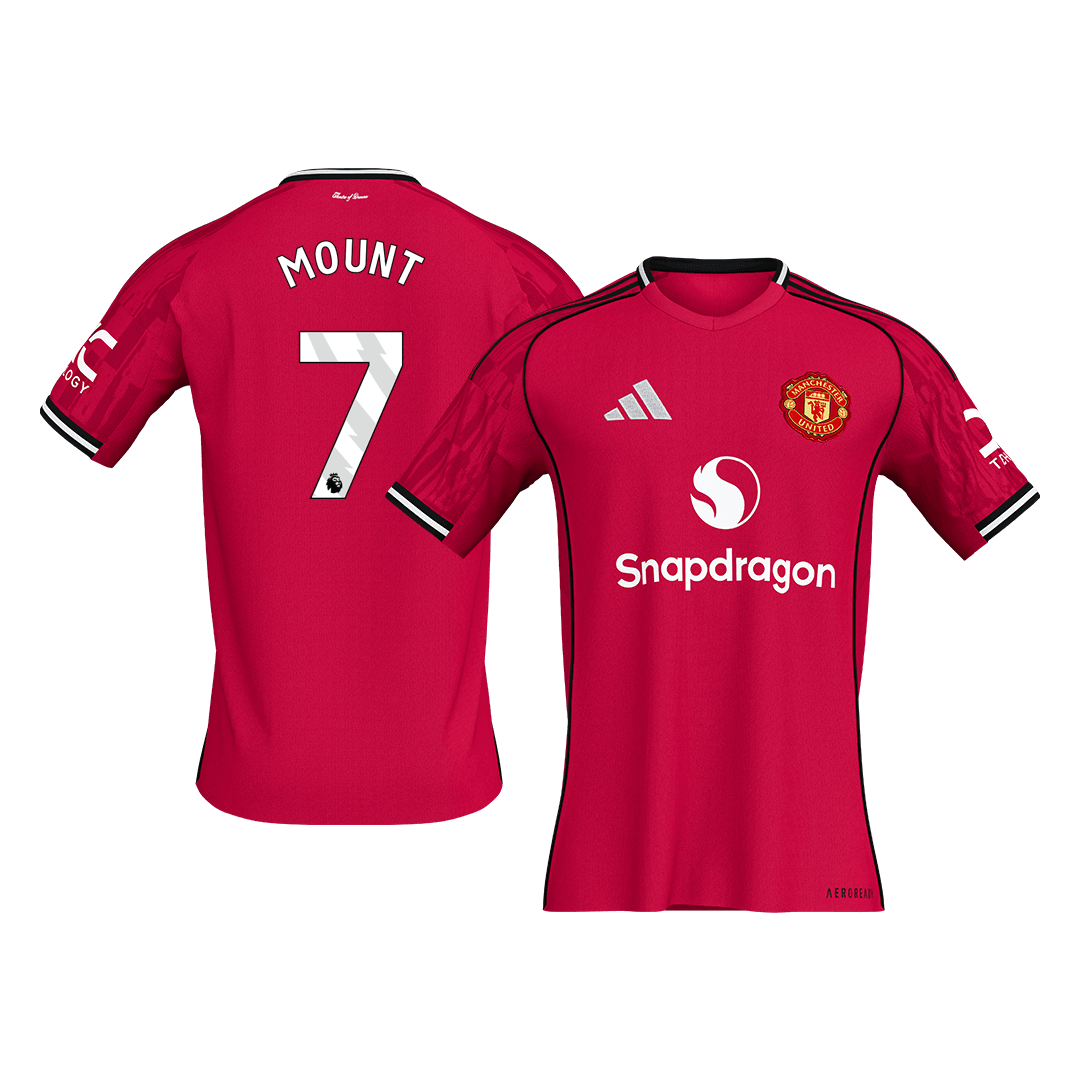 Camiseta Mount #7 Manchester United 2025/26 Primera Equipación - Versión Hincha (Calidad Premium)