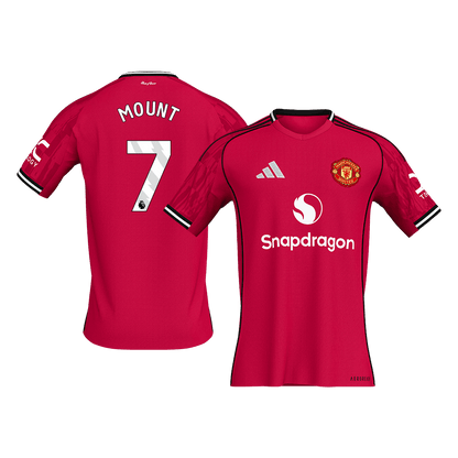 Camiseta Mount #7 Manchester United 2025/26 Primera Equipación - Versión Hincha (Calidad Premium)