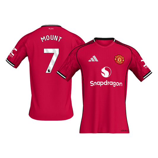 Camiseta Mount #7 Manchester United 2025/26 Primera Equipación - Versión Hincha (Calidad Premium)