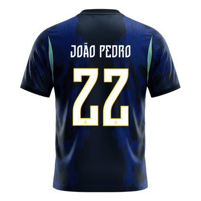 Camiseta João Pedro #22 Brasil 2026 Segunda Equipación Copa del Mundo - Versión Hincha - Vista 8