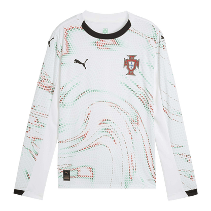 Camiseta Manga Larga Portugal 2025 Segunda Equipación Hombre - Versión Hincha