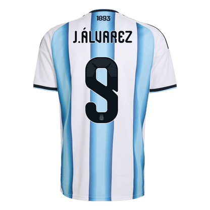 Camiseta J. Álvarez #9 Argentina 2026 Primera Equipación Copa del Mundo - Versión Hincha