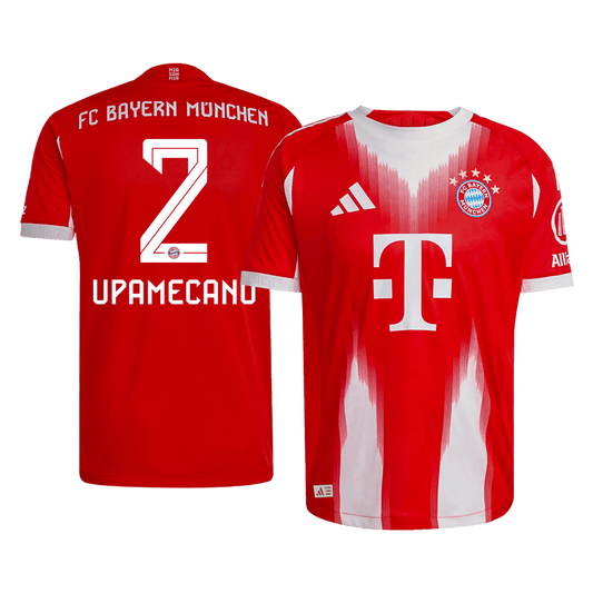 Camiseta Auténtica Upamecano #2 Bayern Munich 2025/26 Primera Equipación - Versión Jugador