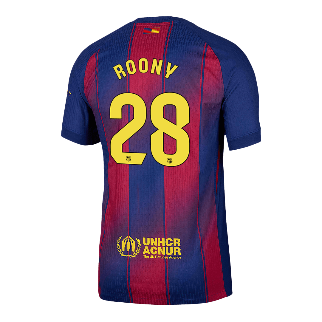 Camiseta Auténtica Roony #28 Barcelona 2025/26 Primera Equipación - Versión Jugador - imagen 13