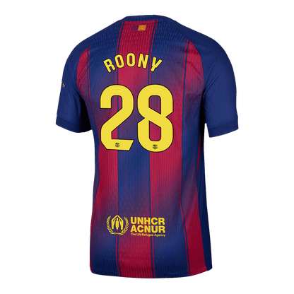 Camiseta Auténtica Roony #28 Barcelona 2025/26 Primera Equipación - Versión Jugador - imagen 13