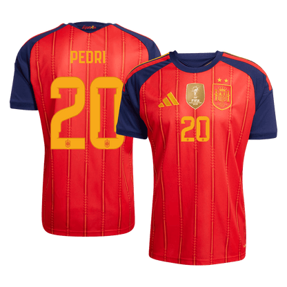 Camiseta PEDRI #20 Spain 2026 Primera Equipación Copa del Mundo - Versión Hincha