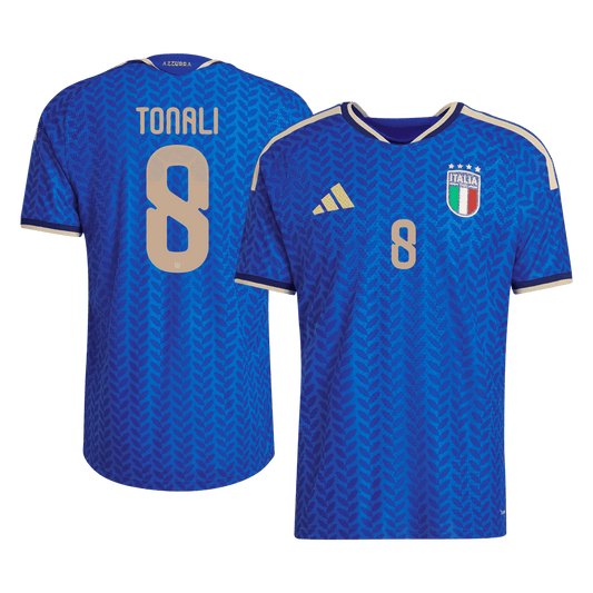 Camiseta Auténtica Tonali #8 Italia 2026 Primera Equipación Copa del Mundo - Versión Jugador