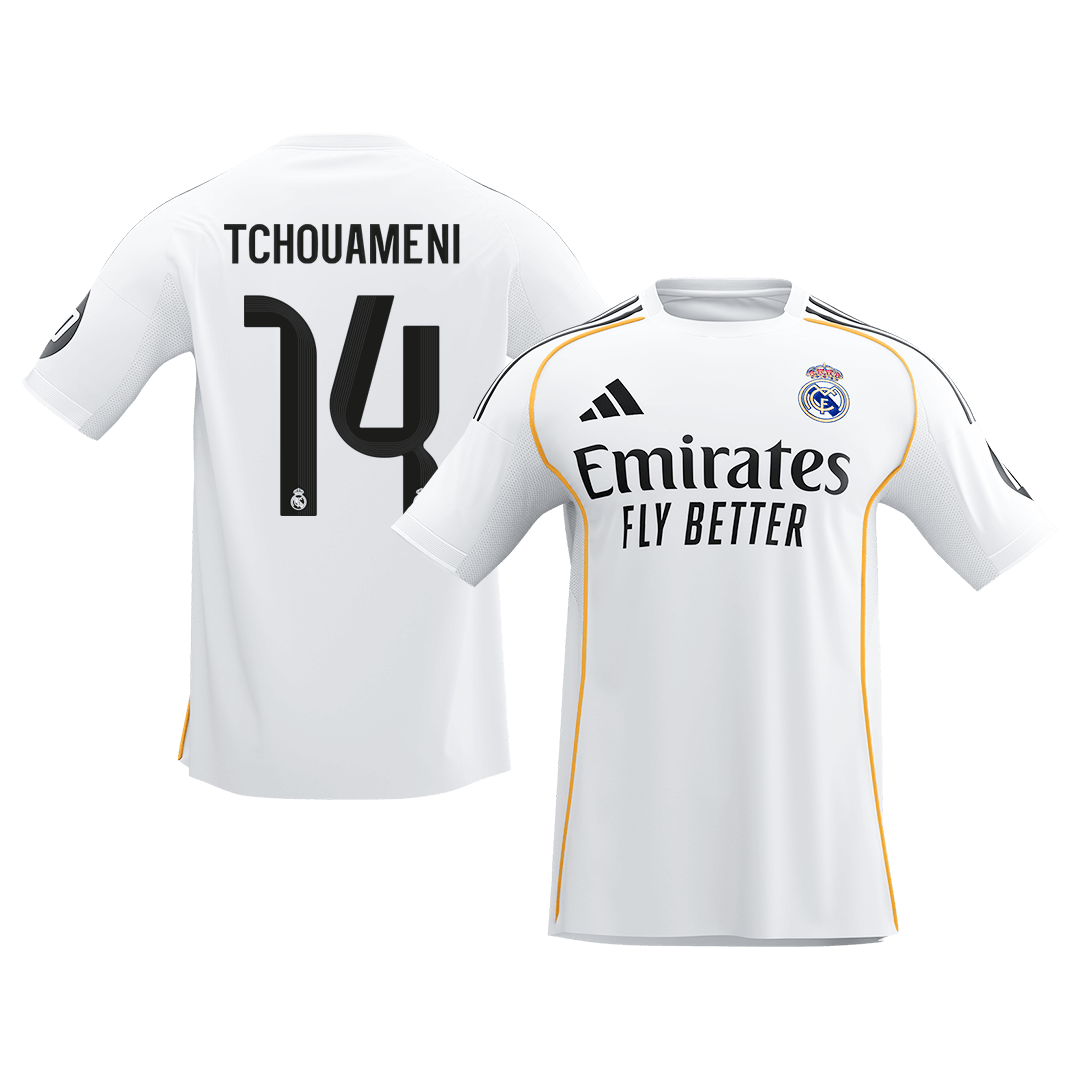 Camiseta Tchouameni #14 Real Madrid 2025/26 Primera Equipación - Versión Hincha (Calidad Premium)