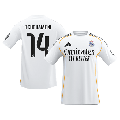 Camiseta Tchouameni #14 Real Madrid 2025/26 Primera Equipación - Versión Hincha (Calidad Premium)