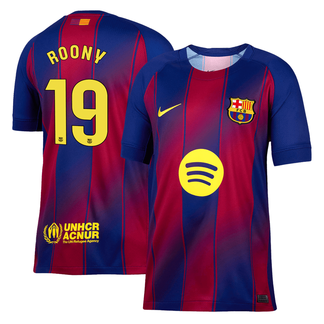 Camiseta Roony #19 Barcelona 2025/26 Primera Equipación - Versión Hincha (Calidad Premium)