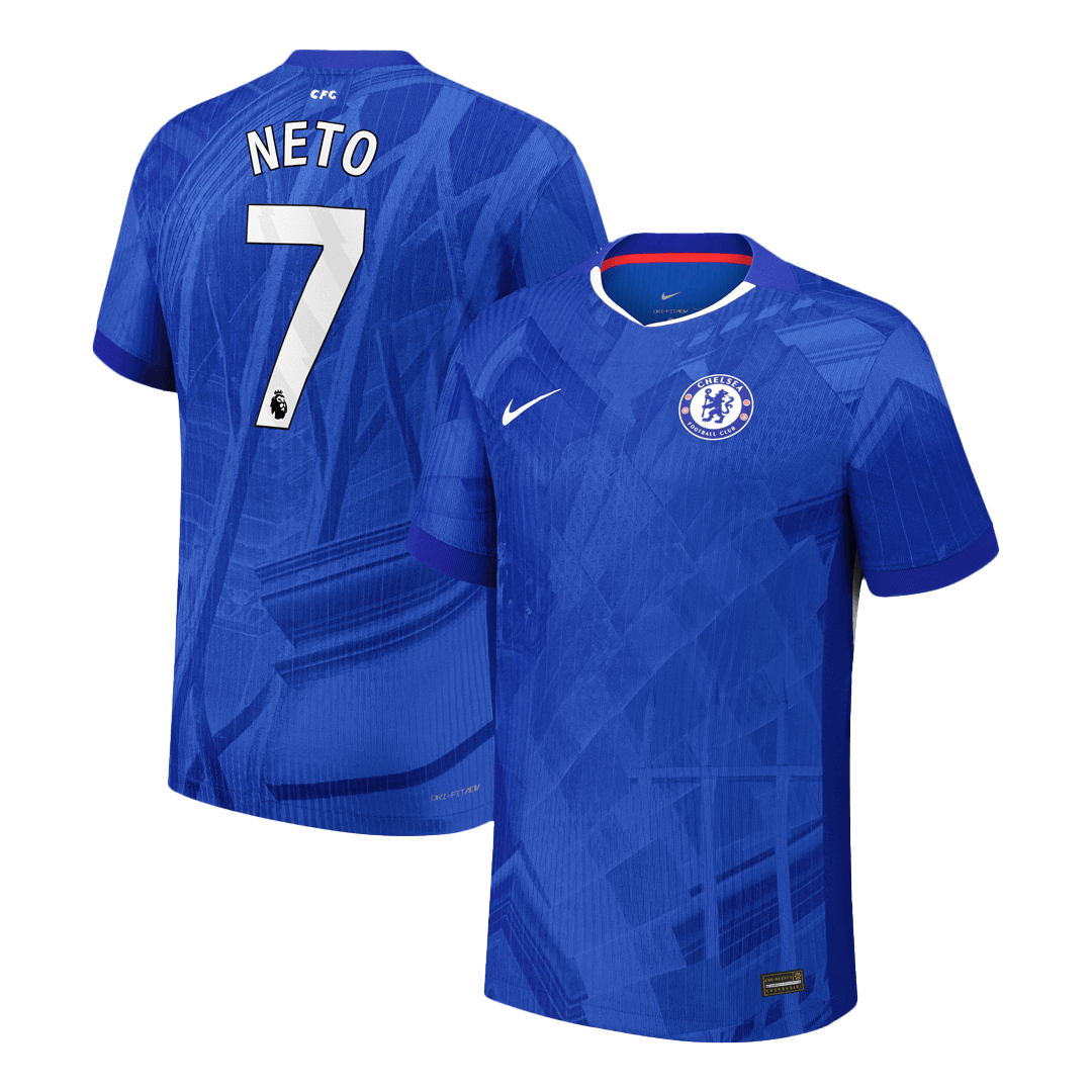 Camiseta Auténtica Neto #7 Chelsea 2025/26 Primera Equipación - Versión Jugador