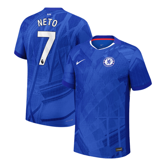 Camiseta Auténtica Neto #7 Chelsea 2025/26 Primera Equipación - Versión Jugador