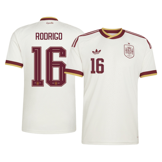 Camiseta Rodrigo #16 España 2026 Segunda Equipación Copa del Mundo - Versión Hincha