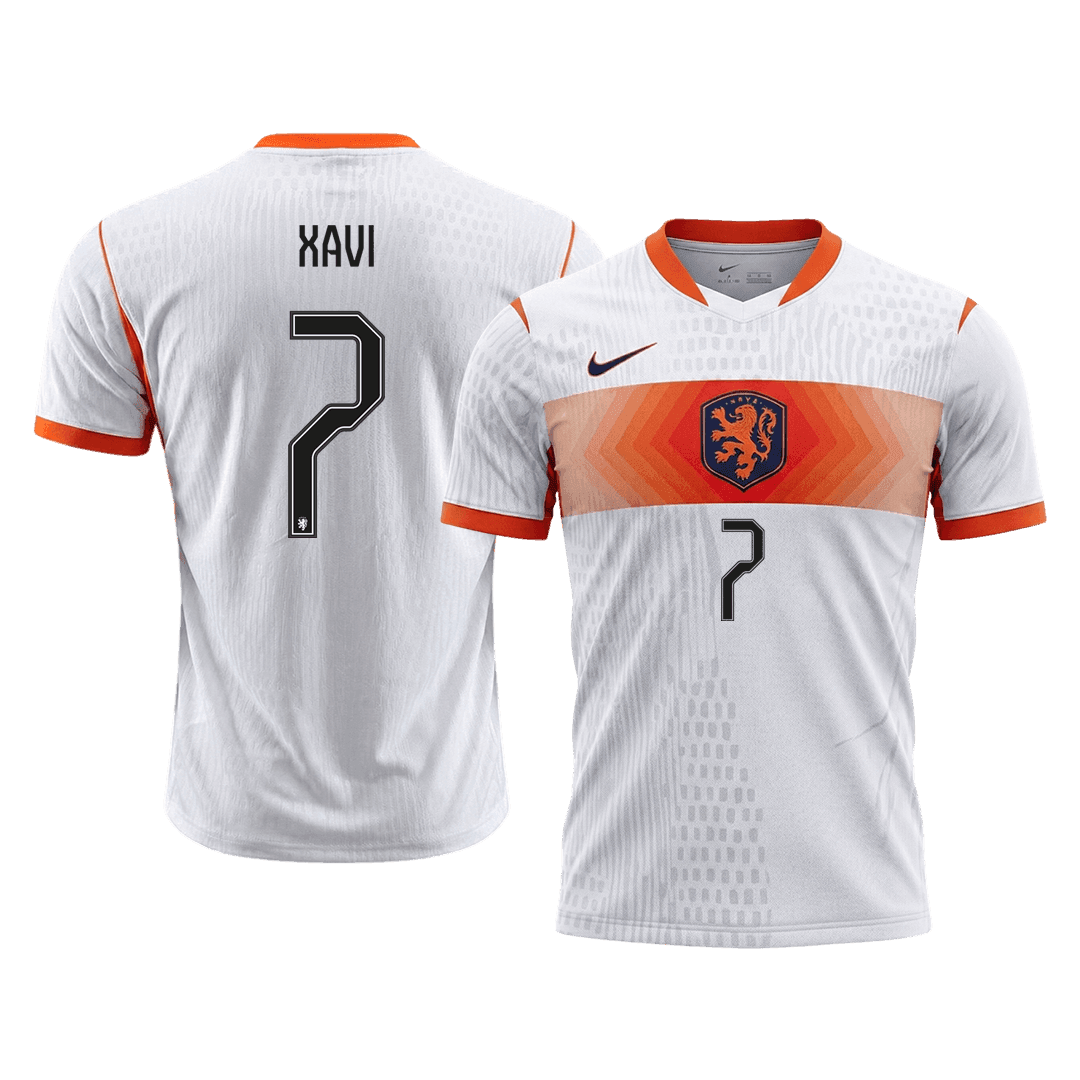 Camiseta Auténtica Xavi #7 Países Bajos 2026 Segunda Equipación Copa del Mundo - Versión Jugador